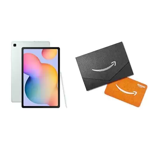SAMSUNG Galaxy Tab S6 Lite (2024) + $100 Amazon Gift Card 10.4" 64GB WiFi Android Tablet w/S Pen Included, Gaming Ready, Long Battery Life, Slim Metal Design, DeX, AKG Dual Speakers, US Version, ...