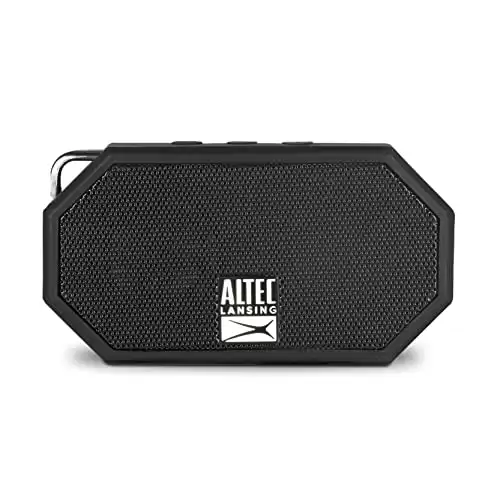Altec Lansing Mini H2O - Waterproof Bluetooth Speaker, IP67 Certified & Floats in Water, Compact & Portable Speaker for Hiking, Camping, Pool, and Beach,Black