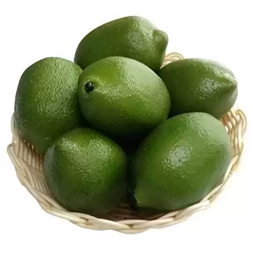 12 Piece Decorative Artificial Fake Green Limes