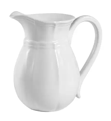 Mikasa French Countryside Pitcher, 47-Ounce, Ivory -