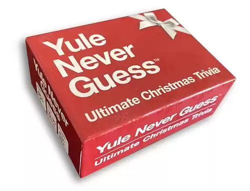 Yule Never Guess Ultimate Christmas Trivia Card Game - 110 Cards - 3 or More Players - Ages 8+