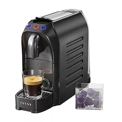 JASSY Small Espresso Coffee Machine 20 Bar Coffee Maker Compatible for NS Original Capsule with Single/Double Cup System for Espresso,1255W(NEW)