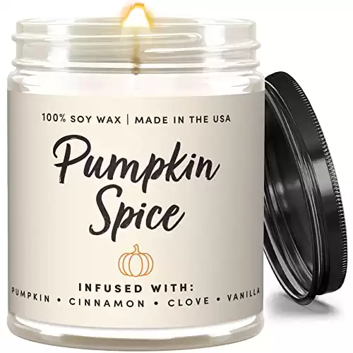 WAX & WIT Fall Candles, Pumpkin Spice Candles for Home, Autumn Candle, Pumpkin Candle, Fall Scented Candles for Home, Fall Home, Bathroom Decor, Autumn Decor, Hello Pumpkin, Hello Fall - 9oz