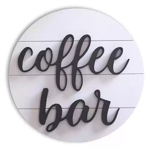 Lavender Inspired 3D Coffee Cutout Word - Coffee Bar Decor- Modern Farmhouse Coffee Bar Sign 2