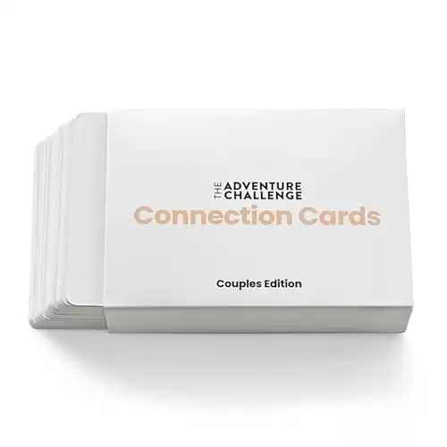 The Adventure Challenge 50 Question Date Night Idea Cards, Connection Cards for Couples, Relationship Game, Best Wedding Gifts for newlyweds