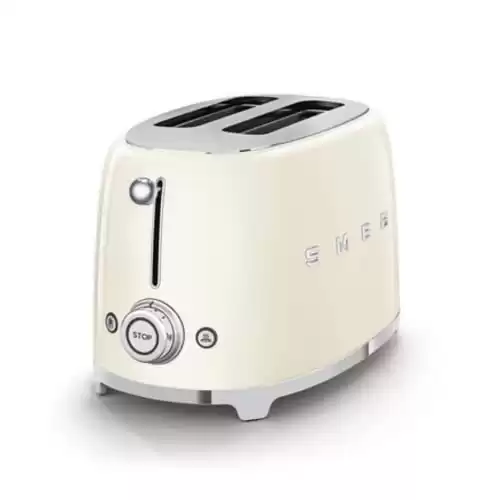 SMEG 2 Slice Retro Toaster (Cream)