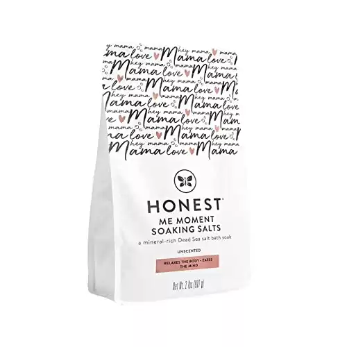 The Honest Company Honest Mama Me Moment Soaking Salts | Calming, Mineral-rich Dead Sea Salt Soak | 2 lbs