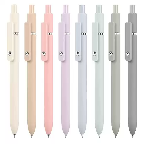 Gel Pens 0.5mm Aesthetic Fine Point Pen Black Cute Pens, Office Desk Accessories Japanese Stationary Home Work Essentials Nurse School Supplies, Easter Basket Stuffers for Teen Women, Birthday Gifts