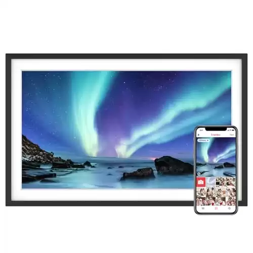 Euphro 15.6'' Digital Picture Frame with 32GB Storage, Digital Photo Frame with 1920x1080 IPS Touch Screen, Share Photos/Videos and Send Best Wishes via Free App