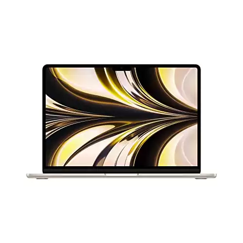 Apple 2022 MacBook Air M2 Chip (13-inch, 8GB RAM, 512GB SSD Storage) (QWERTY English) Starlight (Renewed Premium)