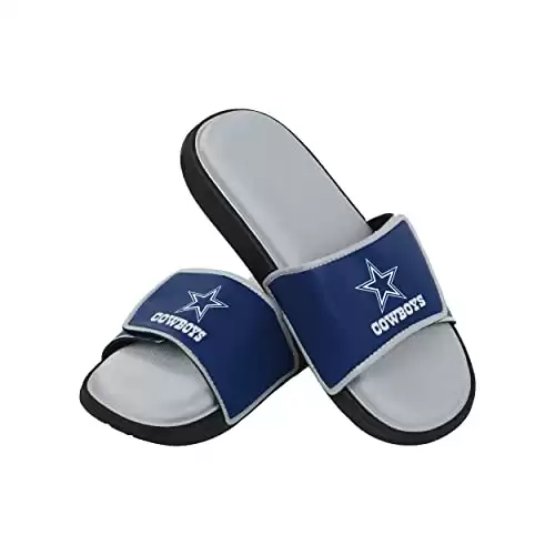 FOCO Dallas Cowboys NFL Mens Foam Sport Slide, Team Color, 13-14