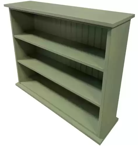 Sawdust City Solid Wood Small Bookcase (Old Sage)