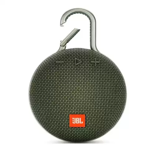 JBL Clip 3, Forest Green - Waterproof, Durable & Portable Bluetooth Speaker - Up to 10 Hours of Play - Includes Noise-Cancelling Speakerphone & Wireless Streaming