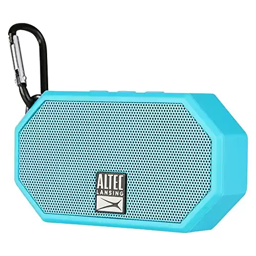 Altec Lansing Mini H2O - Waterproof Bluetooth Speaker, IP67 Certified & Floats in Water, Compact & Portable Speaker for Hiking, Camping, Pool, and Beach,Aqua