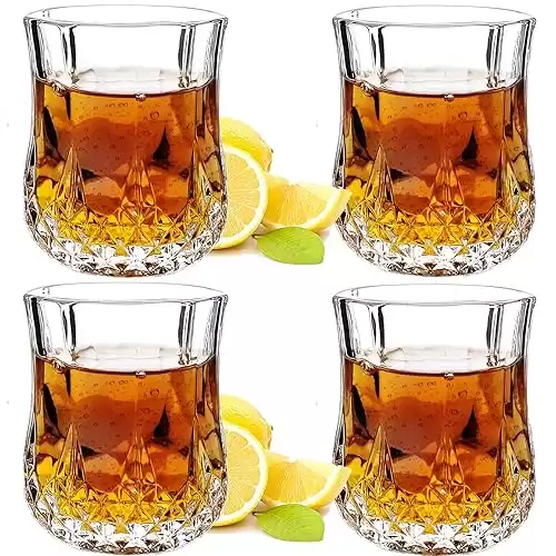 1.7 OZ Crystal Shot Glasses Set, Heavy Base Cordial Glasses | Tequila Glasses (Set of 4)